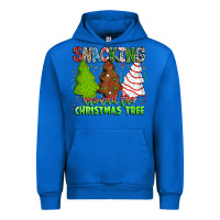 Cobalt Snacking Around The Christmas Tree Urban Hoodie - CowhideDigitalArt