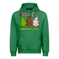 Emerald Snacking Around The Christmas Tree Urban Hoodie - CowhideDigitalArt