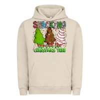 Pigment French Oak Snacking Around The Christmas Tree Urban Hoodie - CowhideDigitalArt