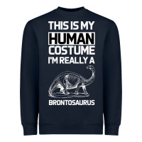 Navy This Is My Human Costume Im Really A Brachiosaurus Heavyweight Sweatshirt - Bettercallsaul