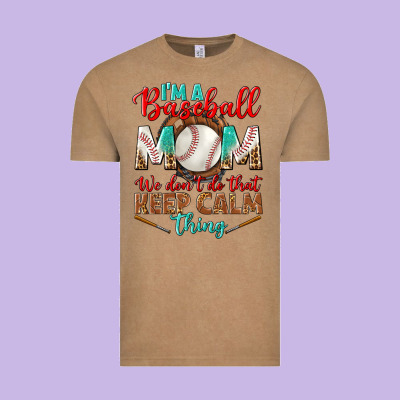 I'm A Baseball Mom We Don't Do That Vintage Tee Designed By Bundleandbundleshop