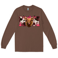 Chestnut Highland Cow Mom Long Sleeve Tee - Bettercallsaul