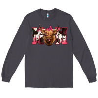 Smoke Highland Cow Mom Long Sleeve Tee - Bettercallsaul