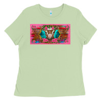 Matcha western baby boer goat pink flowers serape leopard pink glitter patter Ladies Tee - BarkalooDesign