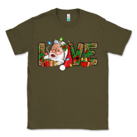 Army Green Love And Santa With Gift Boxes Classic Tee - BundleAndBundleShop