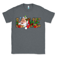 Charcoal Heather Love And Santa With Gift Boxes Classic Tee - BundleAndBundleShop