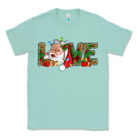 Seafoam Love And Santa With Gift Boxes Classic Tee - BundleAndBundleShop
