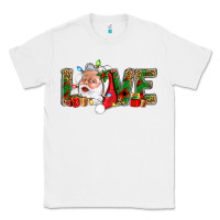 White Love And Santa With Gift Boxes Classic Tee - BundleAndBundleShop