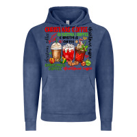 Vintage Denim Christmas coffee Vintage Hoodie - MaliasSmallBusiness