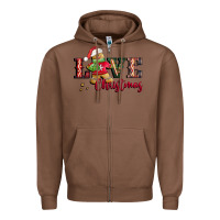 Chestnut love christmas gingerbread Zipper Hoodie - CowGirlArtShop