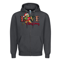 Smoke love christmas gingerbread Zipper Hoodie - CowGirlArtShop