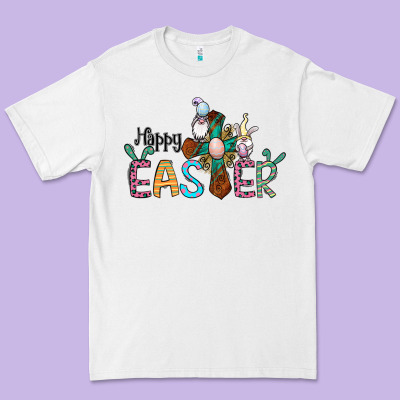 Cross Rabbit Gnomes Happy Easter Premium Tee Designed By Jasminsmagicworld