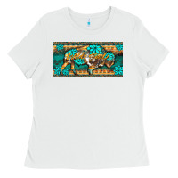 White western  bison wild soul turquoise's gemstones  license plate template Ladies Tee - BarkalooDesign
