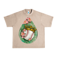 Baseball And Western Roses Teardrop  6 Urban Heavy Tee | Teevron