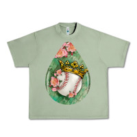 Oil Green baseball and western roses teardrop  6 Urban Heavy Tee - BundleAndBundleShop