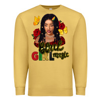 Antique Gold black girl magic Premium Sweatshirt - FaDigitalArtStudio