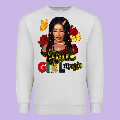 Black Girl Magic Premium Sweatshirt Designed By Fadigitalartstudio
