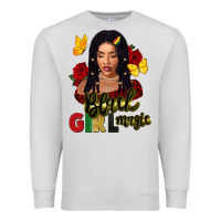 Dove Grey black girl magic Premium Sweatshirt - FaDigitalArtStudio