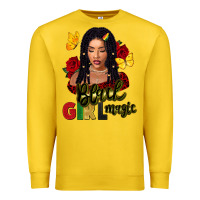 Lemon black girl magic Premium Sweatshirt - FaDigitalArtStudio
