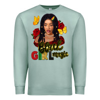 Seafoam black girl magic Premium Sweatshirt - FaDigitalArtStudio