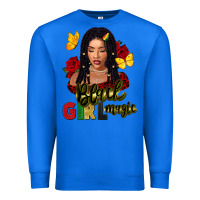 True Royal black girl magic Premium Sweatshirt - FaDigitalArtStudio