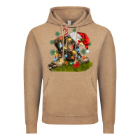 Vintage Coffee Christmas soldier veteran boots Vintage Hoodie - MaliasSmallBusiness