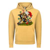 Vintage Mustard Christmas soldier veteran boots Vintage Hoodie - MaliasSmallBusiness
