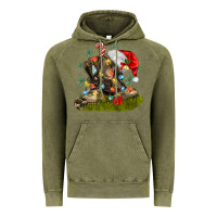 Vintage Olive Christmas soldier veteran boots Vintage Hoodie - MaliasSmallBusiness