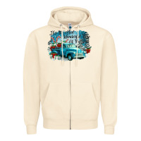 Sandshell its the wonderful time of the year truck Zipper Hoodie - CowGirlArtShop