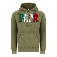 Vintage Olive Mexican Flag Papá Vintage Hoodie - Jasminsmagicworld