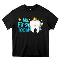 Black my first tooth tooth fairy Heavy Core Tee - Jasminsmagicworld