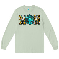 Matcha Sunflower Turquoise Gemstone Cowhide Mom Long Sleeve Tee - Bettercallsaul