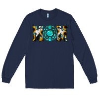 Navy Sunflower Turquoise Gemstone Cowhide Mom Long Sleeve Tee - Bettercallsaul
