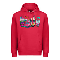 Cardinal tie dye coffee cups Premium Hoodie - OliviaCreatesArt