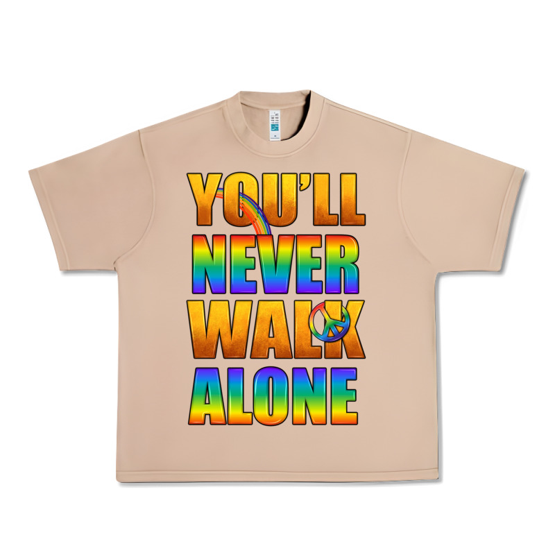 Lgbtq You'll Never Walk Alone With Peace Urban Heavy Tee by BundleAndBundleShop | Teevron