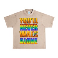 French Oak Lgbtq You'll Never Walk Alone With Peace Urban Heavy Tee - BundleAndBundleShop