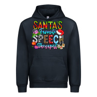 Navy festive speech therapist tribute Urban Hoodie - CowhideDigitalArt