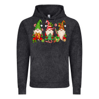 Vintage Black christmas gnomes Vintage Hoodie - MaliasSmallBusiness