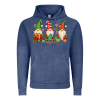 Vintage Denim christmas gnomes Vintage Hoodie - MaliasSmallBusiness