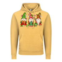 Vintage Mustard christmas gnomes Vintage Hoodie - MaliasSmallBusiness
