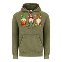 Vintage Olive christmas gnomes Vintage Hoodie - MaliasSmallBusiness