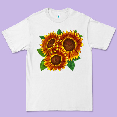 Tiger Eyes Sunflower Premium Tee Designed By Lillyallendesigns
