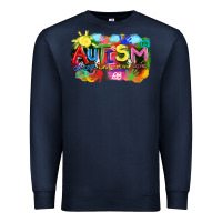 Navy Autism accept understand love Premium Sweatshirt - FaDigitalArtStudio