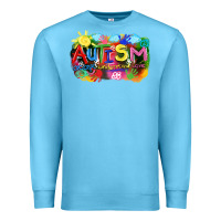 Ocean Blue Autism accept understand love Premium Sweatshirt - FaDigitalArtStudio