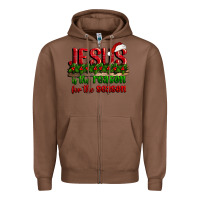Chestnut jesus is the reason for the season Zipper Hoodie - CowGirlArtShop