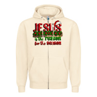Sandshell jesus is the reason for the season Zipper Hoodie - CowGirlArtShop