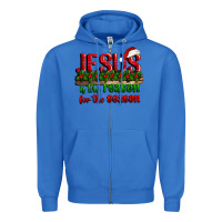 True Royal jesus is the reason for the season Zipper Hoodie - CowGirlArtShop