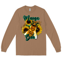 Toasted Coconut Leopard Sunflower Western Mama Bee Long Sleeve Tee - Bettercallsaul