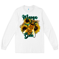 White Leopard Sunflower Western Mama Bee Long Sleeve Tee - Bettercallsaul