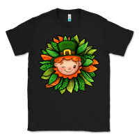 Black St. Patricks Sunflower With Dwarf Classic Tee - BundleAndBundleShop